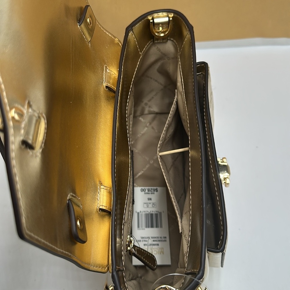Michael Kors Manhattan Medium
Satchel Shoulder Crossbody bag MK
Pale Gold - Picture 10 of 14
